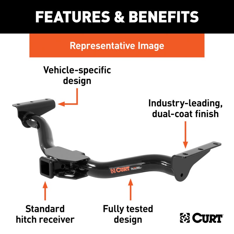 CURT 13419 Class 3 Trailer Hitch, 2-Inch Receiver, Fits Select Ram 1500 - Image 3